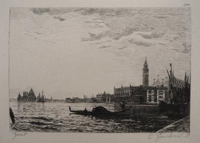 Félix ZIEM (d’après) - Vue de Venise- Gravure, #Durand Ruel - 1873 2