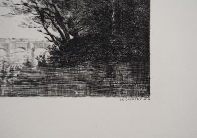 JB Camille COROT (d’après) - Bords de rivière, 1873 - Gravure 2