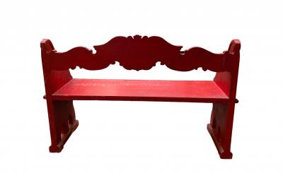 Banc vénitien en bois 2