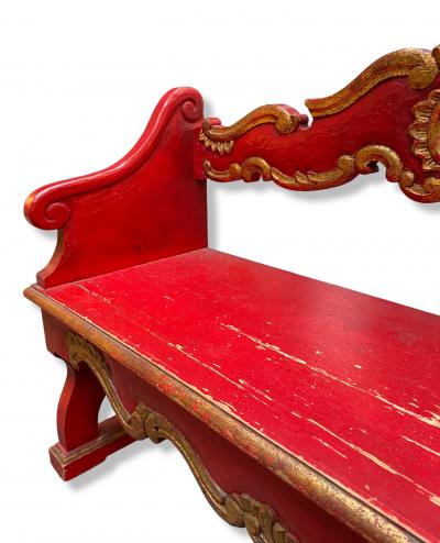 Banc vénitien en bois 2