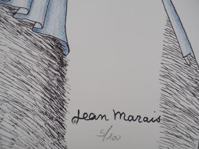 Jean MARAIS - Jean Cocteau, Homme de Paix - Lithographie signée 2