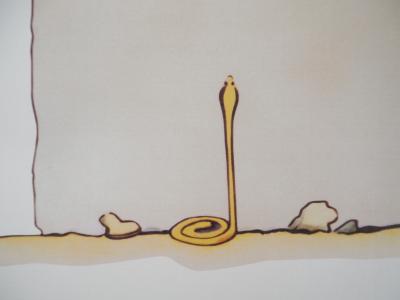 Antoine DE SAINT-EXUPERY: The Little Prince and the Temptation of the Serpent - Lithograph 2