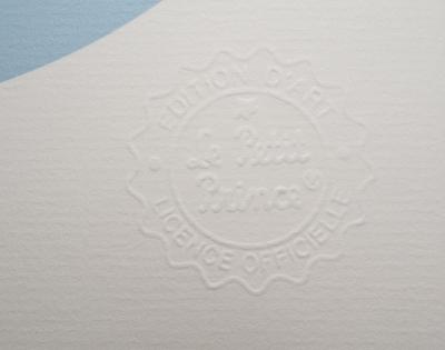 Antoine DE SAINT-EXUPERY : Le Petit Prince et le livre volant - Lithographie 2