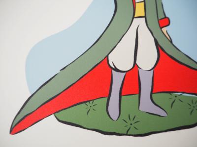 Antoine DE SAINT-EXUPERY : Le Petit Prince et l’oiseau - Lithographie 2