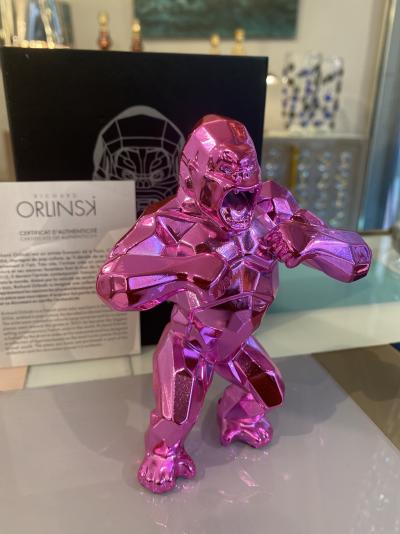 Richard Orlinski Kong Spirit (Rose), circa 2020 2