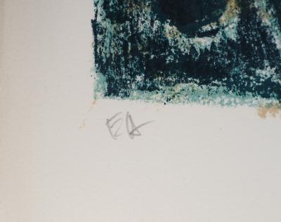 André COTTAVOZ - Les serres vertes du Sud (Vallauris), 1973 - Lithographie originale, signée 2