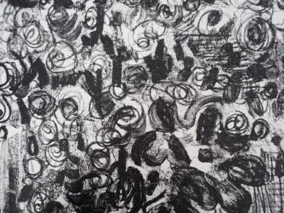 André COTTAVOZ - Fête et foule en ébullition à Vallauris, vers 1976 - Lithographie originale, signée 2