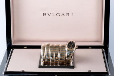 Montre BVLGARI - Serpenti Tubogas avec 5 spirales flexibles en acier inoxidable et or rose 18 carats. 2