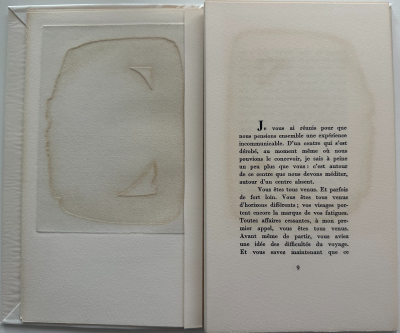 Pierre SOULAGES - Jean LAUDE, DISCOURS INAUGURAL, 2 eaux fortes originales 2