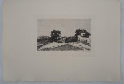 Camille PISSARRO (d’après) - Le vieux Pontoise, 1873 - Gravure 2