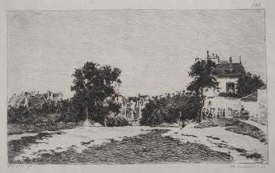 Camille PISSARRO (d’après) - Le vieux Pontoise, 1873 - Gravure 2