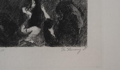 Eugène DELACROIX  (D’après) : Christ sur la croix, Signée #Durand Ruel - 1873 2