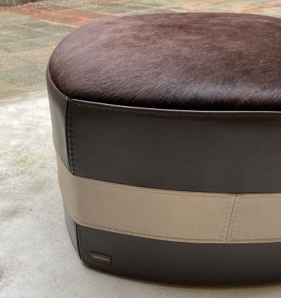 Trussardi - Pouf mobile - Cuir bicolore 2