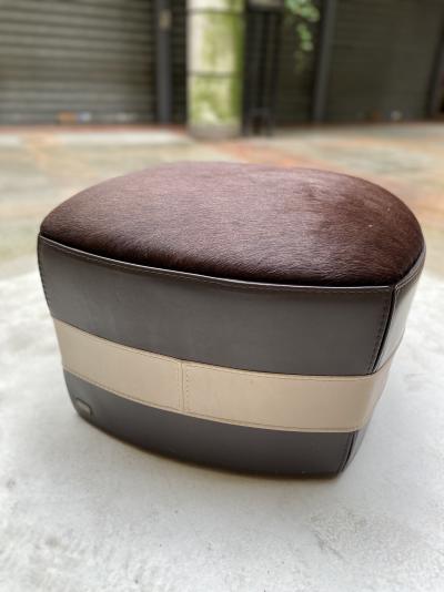 Trussardi - Pouf mobile - Cuir bicolore 2