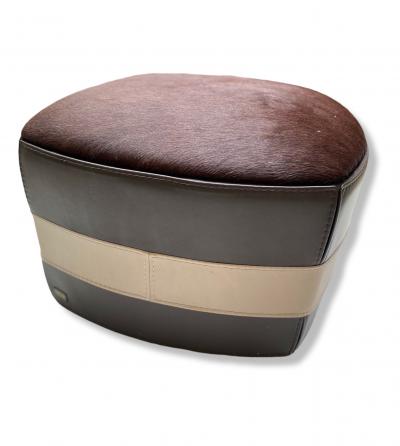 Trussardi - Pouf mobile - Cuir bicolore 2