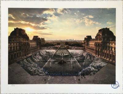 JR au Louvre 19 Mars 2019 Paris 18h08 & 19h45 - /250 - Set de 2 Lithographies 2