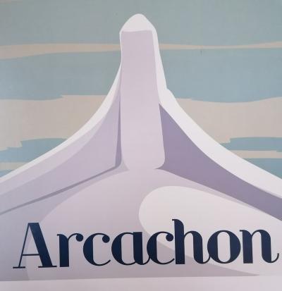 Bassin d’Arcachon, les cabanes Tchanquées à marée haute - Affiche 2