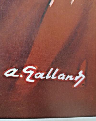 André Galland (1886-1965) - Bretagne, Le Val André, la plage des familles, 1925 - Affiche 2