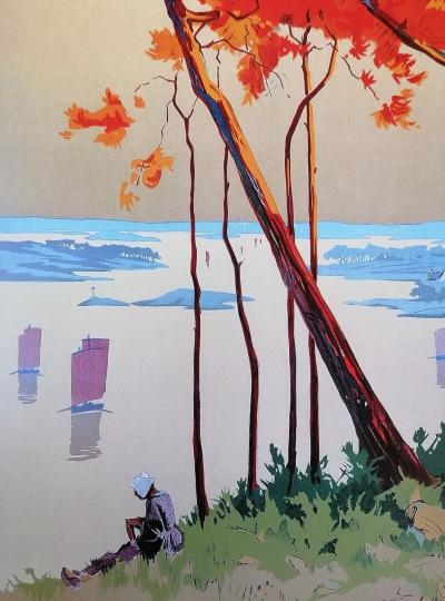 Charles (Hallo) Alo (1884-1969) - Bretagne, Le Golfe du Morbihan - Affiche 2