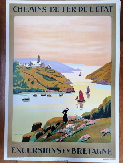 Pierre Ladureau (1882-1975) - Bretagne, Le Yaudet - Affiche 2