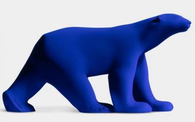 Pompon et Yves Klein - L’Ours Pompon - Sculpture 2