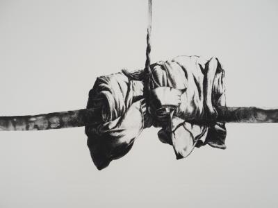 TITUS-CARMEL - Agencement d’agrès et symétrie, 1977 - Pointe sèche originale, signée 2