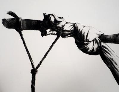 TITUS-CARMEL - Noeuds, agrès et tiges, 1977 - Pointe sèche originale, signée 2