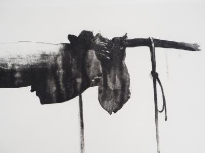 TITUS-CARMEL - La prison d’agrès, 1977 - Pointe sèche originale, signée 2