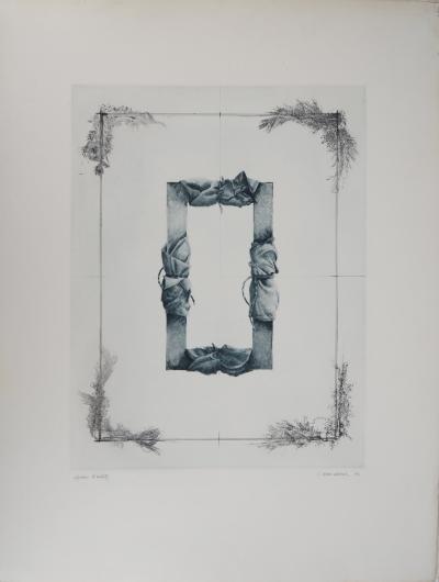 TITUS-CARMEL - La mise en abyme du cadre, 1974 - Gravure originale, signée 2
