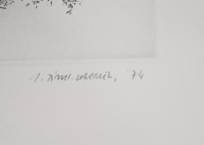 TITUS-CARMEL - La mise en abyme du cadre, 1974 - Gravure originale, signée 2