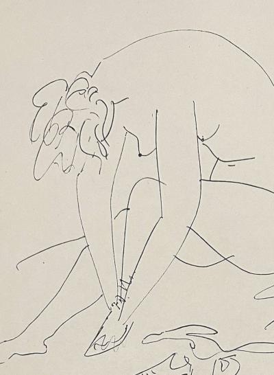 Pablo Picasso - Femme assise, 1954 - Gravure signée dans la planche 2