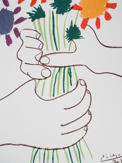 Pablo Picasso - Le bouquet de la Paix - Lithographie signée 2