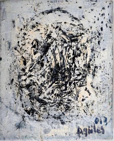 Dyap GULER - L’effroi  - Technique mixte sur toile 2