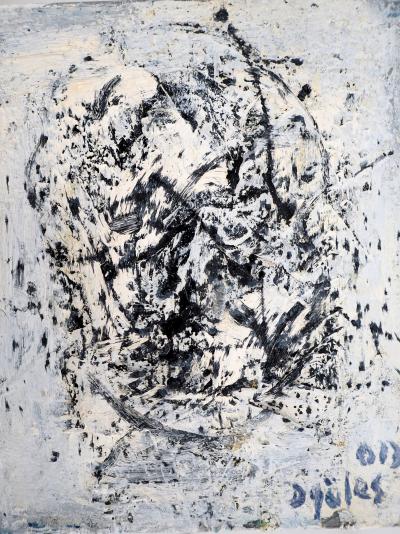 Dyap GULER - Profil d’homme fragmenté, abstraction - Technique mixte sur toile 2