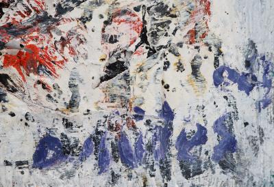 Dyap GULER - Homme ensanglanté  - Technique mixte sur toile 2
