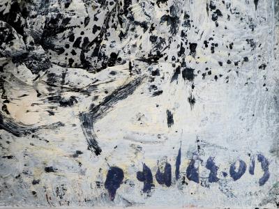 Dyap GULER - Tête de mort abstraite  - Technique mixte sur toile 2
