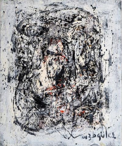 Dyap GULER - Tumulte de la psyché humaine  - Technique mixte sur toile 2