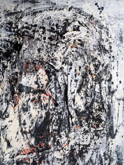 Dyap GULER - Tumulte de la psyché humaine  - Technique mixte sur toile 2