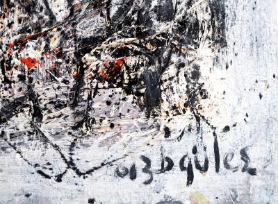 Dyap GULER - Tumulte de la psyché humaine  - Technique mixte sur toile 2