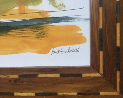 Michel SURET-CANALE - Nu au bas noir,,2016 - Gouache signée 2
