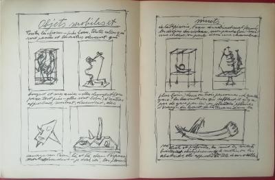 Alberto GIACOMETTI - Objets mobiles et muets, 1952, lithographie 2