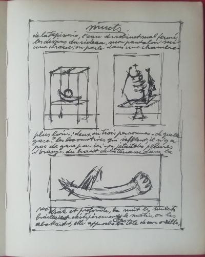 Alberto GIACOMETTI - Objets mobiles et muets, 1952, lithographie 2