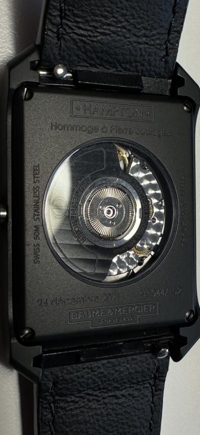 Pierre SOULAGES Montre BAUME et MERCIER 2