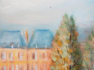 Michel PABOIS - Paris : Place des Vosges   - Huile sur toile originale signée 2
