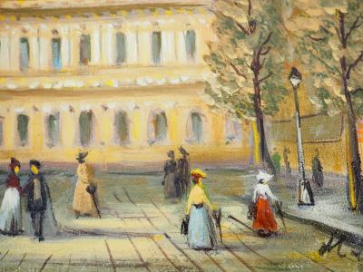 Michel PABOIS - Paris : l’Opéra Garnier  - Huile sur toile originale signée 2