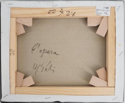 Michel PABOIS - Paris : l’Opéra Garnier  - Huile sur toile originale signée 2