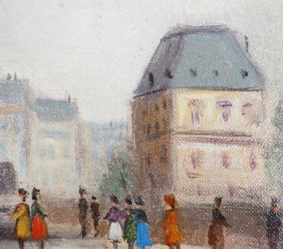 Michel PABOIS - Paris, Place de la République - Huile sur toile originale signée 2