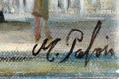 Michel PABOIS - Paris : pont vers la Conciergerie - Huile sur toile originale signée 2