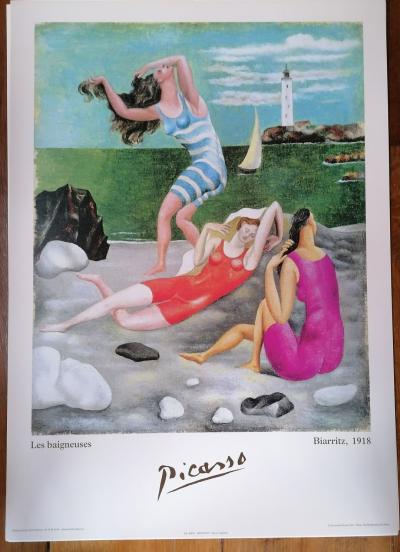 Pablo Picasso - Les baigneuses, Biarritz 1918 - Affiche