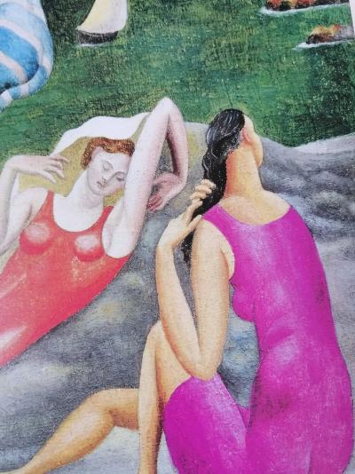 Pablo Picasso - Les baigneuses, Biarritz 1918 - Affiche 2